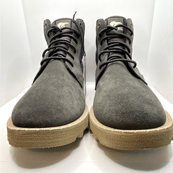 NWT SOREL Men's Caribou OTM Waterproof Chukka Boots. Color Jet/Tan Size: 9 - Picture 11 of 14